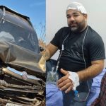 Acidente na RO-205 caminhão atinge veículo da Manaim Colchões em Cujubim