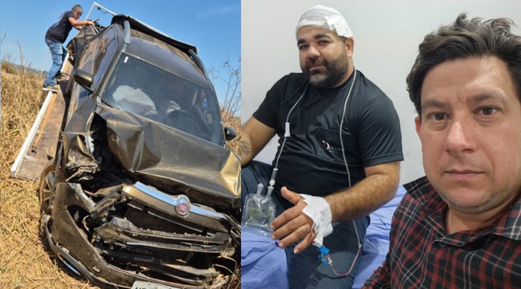 Acidente na RO-205 caminhão atinge veículo da Manaim Colchões em Cujubim