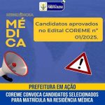 coreme-de-pimenta-bueno-convoca-candidatos-selecionados-para-matricula-na-residencia-medica