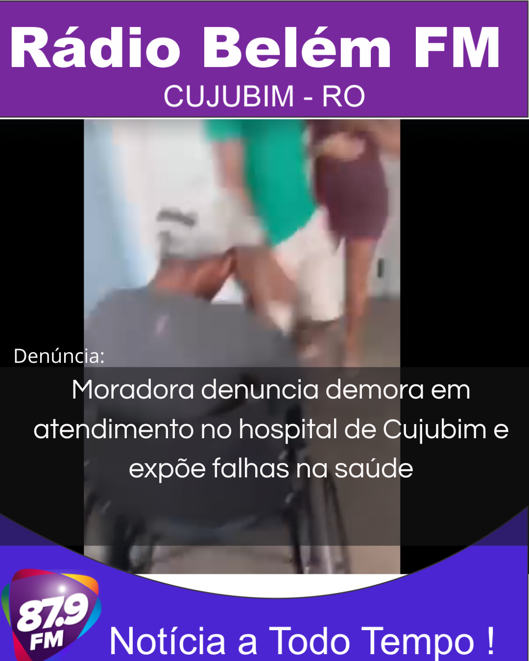 Moradora denuncia demora em atendimento no hospital de Cujubim e expõe falhas na saúde